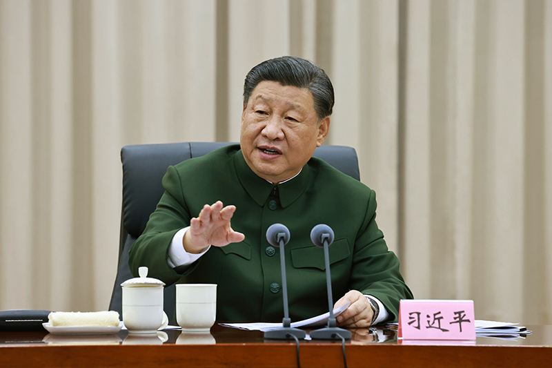 11月29日，中共中央總書記、國家主席、中央軍委主席習(xí)近平到武警海警總隊東海海區(qū)指揮部視察。這是習(xí)近平發(fā)表重要講話。